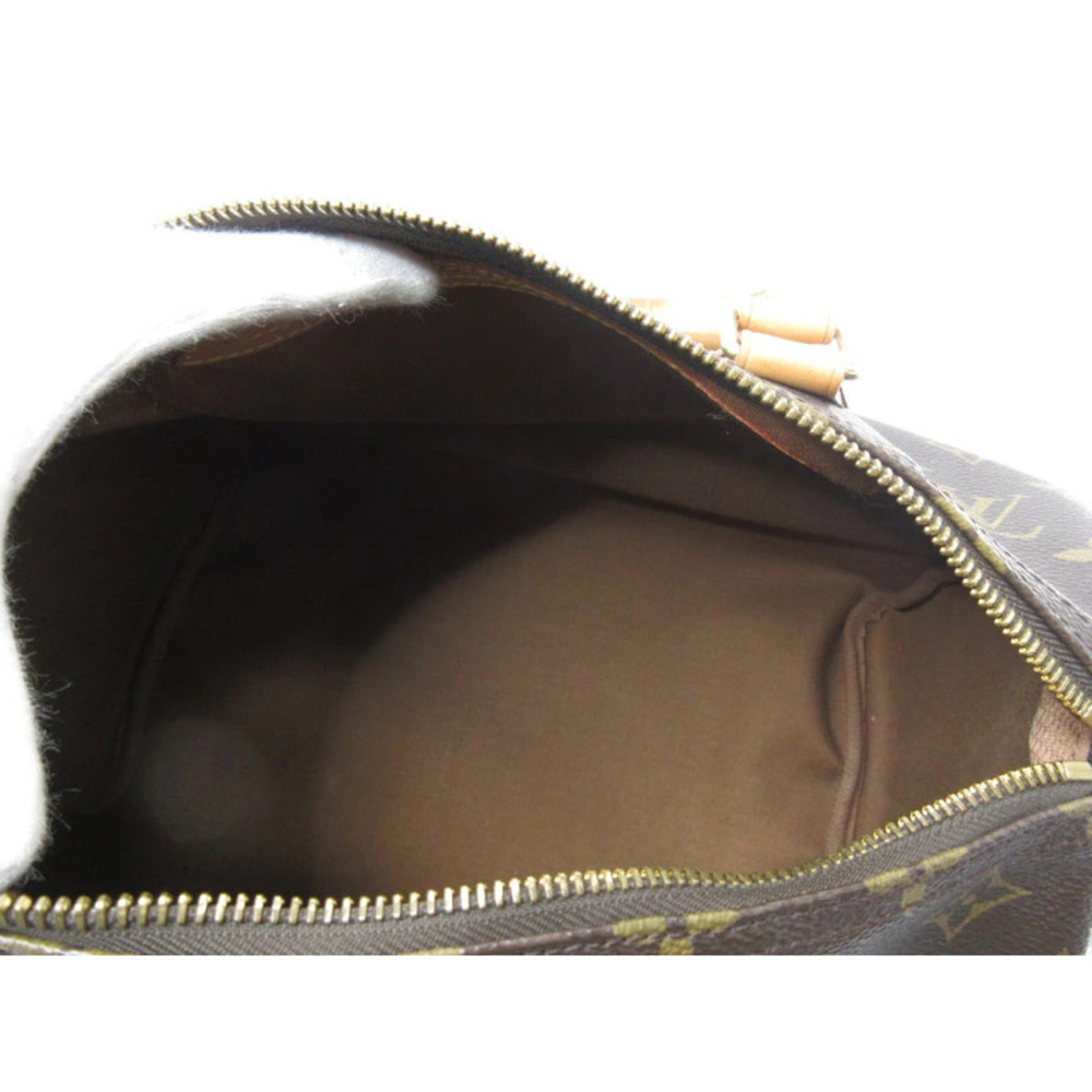 LOUIS VUITTON Speedy Handbag Boston Bag Monogram Canvas Brown Gold - Picture 8 of 8